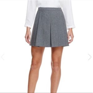 Vineyard Vines Wool Blend Pleated Skirt Side Zip Size 8